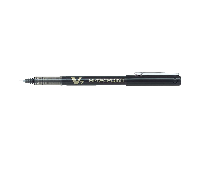 Pilot BX-V7 Hi-Tecpoint Rollerball Pen - Black, Pack of 12 - Zoom Image 1