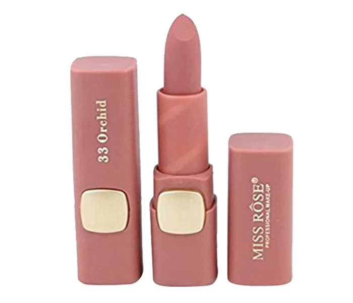 Miss Rose 7301-043M72 Matte Waterproof Lips Moisturizing Easy To Wear Gloss Lipstick 33 Orchid - Zoom Image