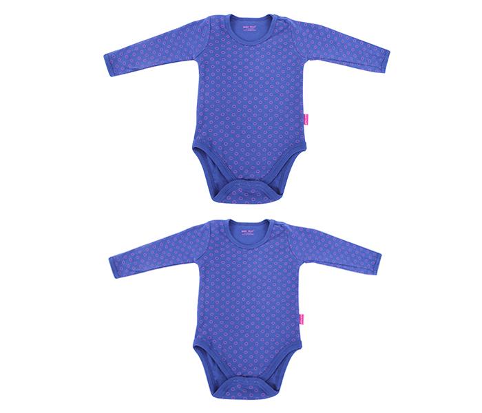 Baby Plus BP2505G 0 to 3 Month Girls Long Sleeve Body Suit - Blue, 5 Pieces - Zoom Image 3