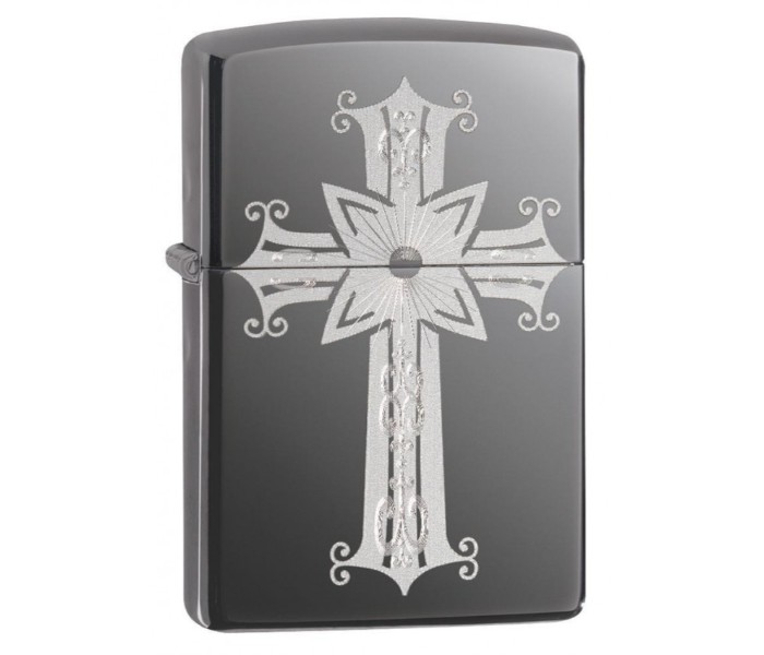 Zippo 29515 150 Cross Design Lighter Black - Zoom Image 1