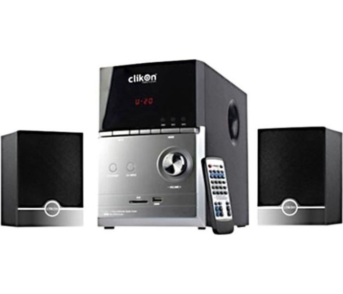 Clikon CK2243-N 2.1 Multimedia Speaker Black and Grey - Zoom Image 1