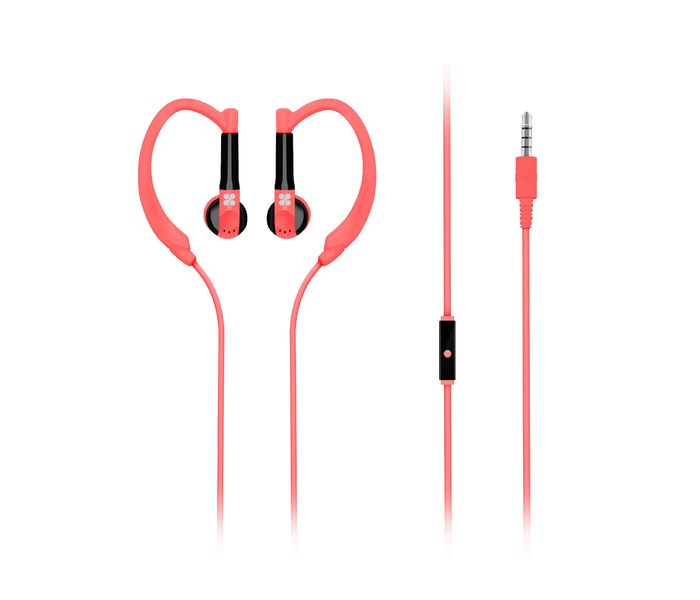 Promate Gaudy Universal Vibrant In Ear Sweatproof Gear Buds Headphones with Noise Cancelling, Pink - Zoom Image 6