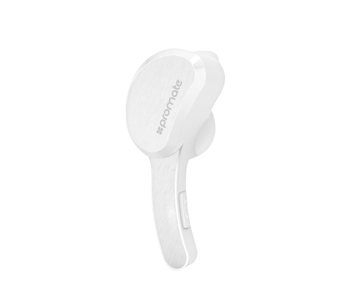 Promate Aural Lightweight Universal Wireless Mono Earphone, White - Zoom Image 7