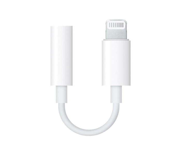 Lightning to 3.5 mm Headphone Jack Adapter Apple Devices (music only) HJA69 White - Zoom Image 3