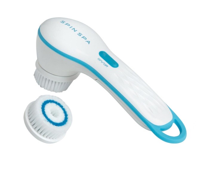 Spin Spa SSCF-258 AA Battery Plastic Facial Brush White - Zoom Image 2