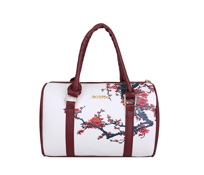 Dcart HB20105 6 Piece Floral Style Handbag Set Maroon - Zoom Image 4