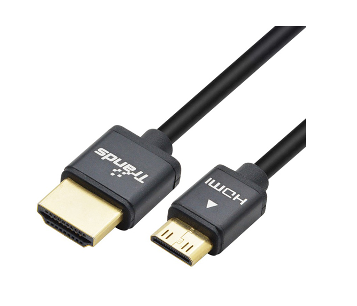 Trands TR-CA531 HDMI 2.0V Mini HDMI to HDMI Cable - Black - Zoom Image 1