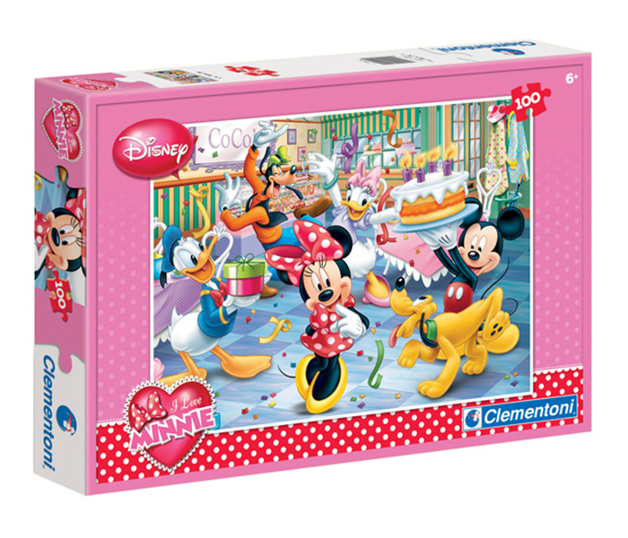 Clementoni 7210 Minnie Special Collection Happy Birthday Puzzle - 100 Pieces - Zoom Image 2