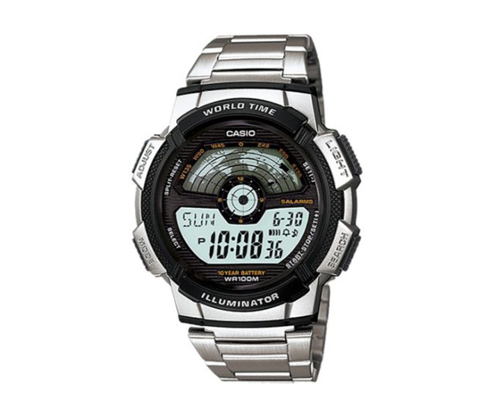 Casio AE-1100WD-1AVDF Mens Casual Digital Watch Silver - Zoom Image 3