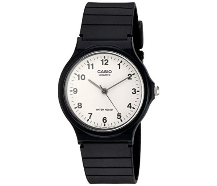 Casio MQ-24-7BLDF (CN) Mens Analog Watch Black and White - Zoom Image