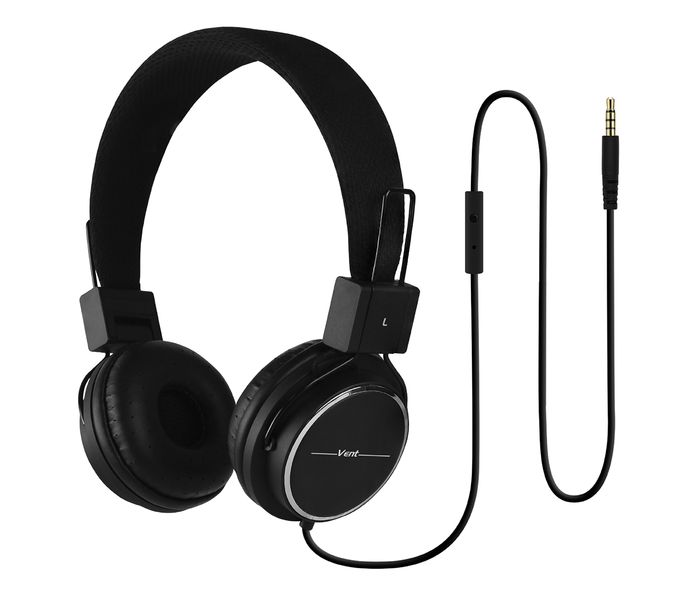 Promate Vent Over the Ear Headphone with Built-in Microphone, Black - Zoom Image 7