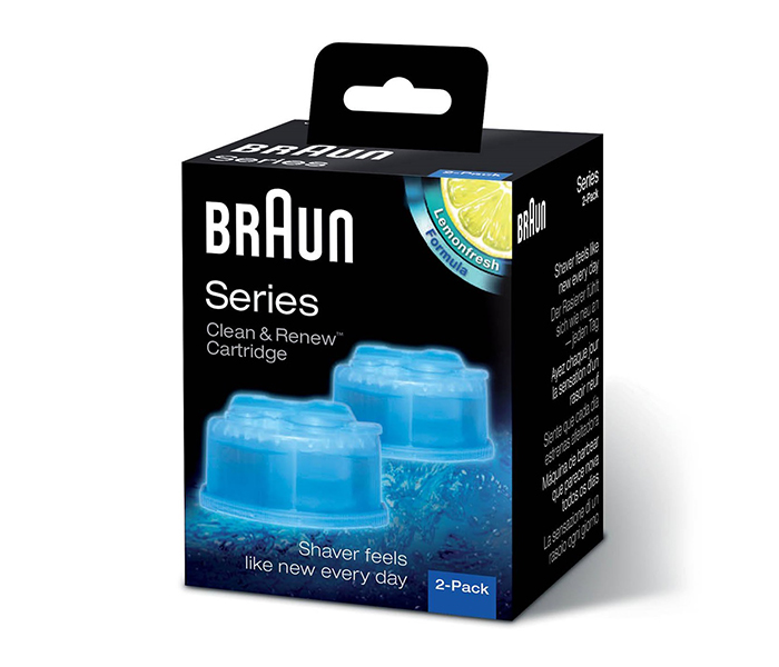 Braun CCR-2 Clean & Charge Refills Set of 2, Blue - Zoom Image