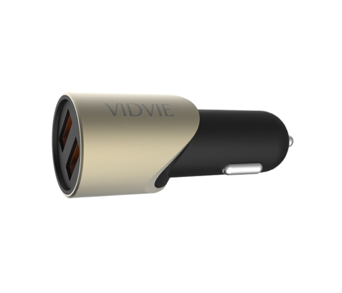 Vidvie CC-507 3.1A Car Adapter for Smartphone - Gold - Zoom Image 1