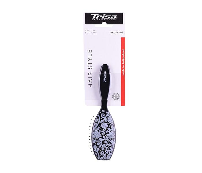 Trisa Special Edition Small Rubber Cushion Hair Brushing - Metal Pins - Zoom Image