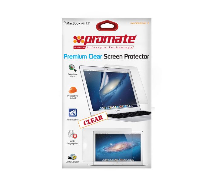 Promate MacShield.Air13 13-inch Premium Clear Screen Protector, Clear - Zoom Image 2