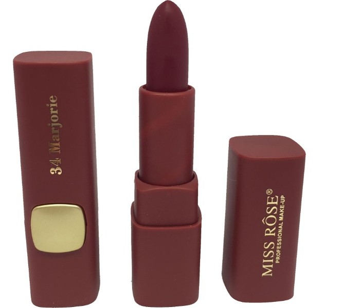 Miss Rose 7301-043M72 Matte Waterproof Lips Moisturizing Easy To Wear Gloss Lipstick 34 Marjorie - Zoom Image