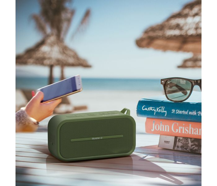 Promate Rustic-2 Portable IPX5 Water-Resistant Wireless Speaker - Green - Zoom Image 5