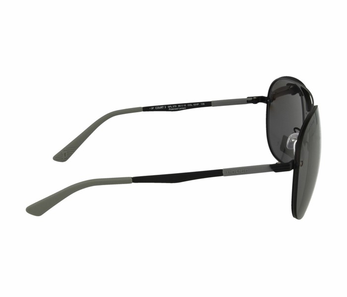 Police SPL379 531P Aviator Black Frame & Grey Mirrored Sunglasses for Unisex - Zoom Image 3