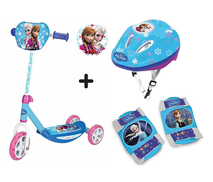 Smoby 750120 Frozen 3 Wheels Scooter with Protector Set - Zoom Image