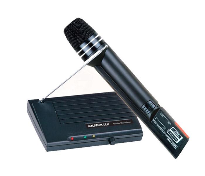 Olsenmark OMMP1240 Wireless Microphone with Reciever System - Black - Zoom Image 2