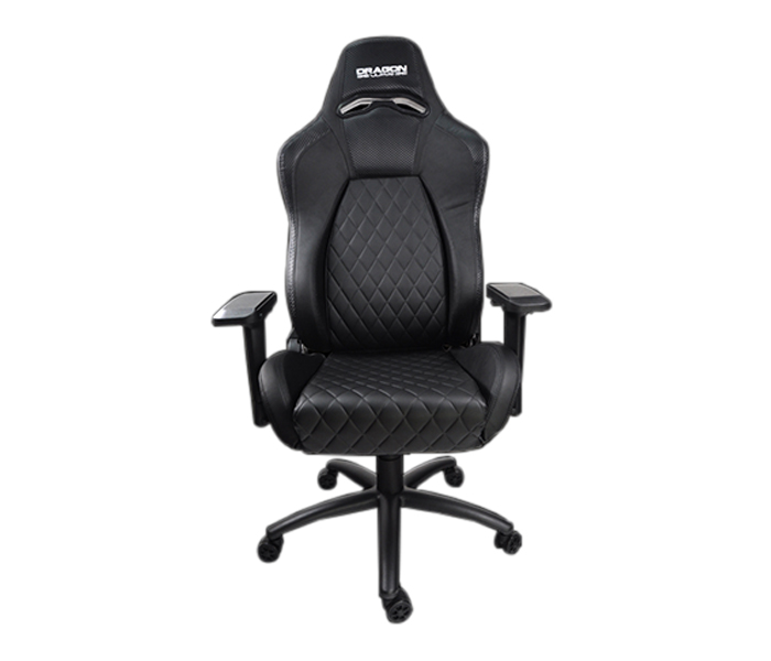 Dragon War GC-012 Luxury Gaming Chair Carbon Fiber Trims with Foot Rest Stand - Black - Zoom Image 5