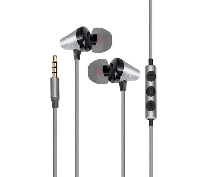 Promate Clavier Universal In-Ear Stereo Earphones with In-Line Mic, Grey - Zoom Image 6