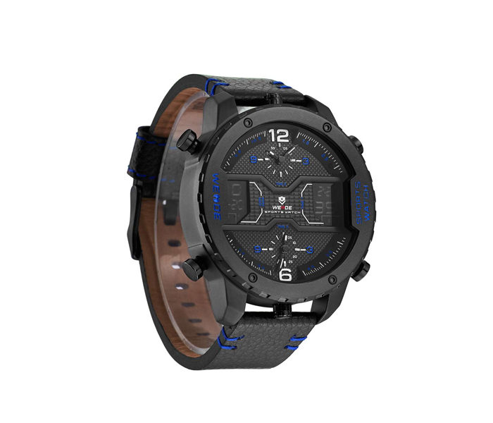 Weide WH-6401LB Analog and LCD Digital Watch Black and Blue - Zoom Image 2