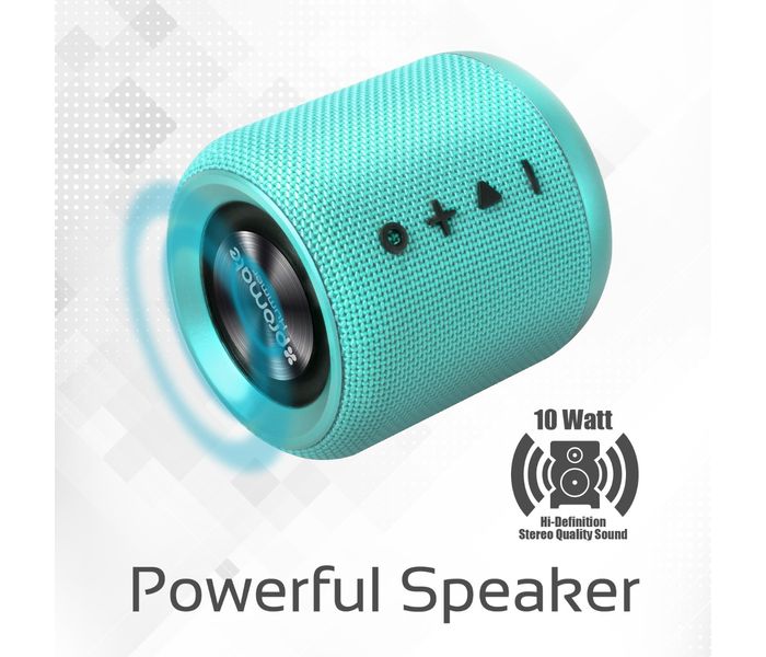 Promate Hummer 10W Portable Bluetooth Speaker with Handsfree - Turquoise - Zoom Image 2