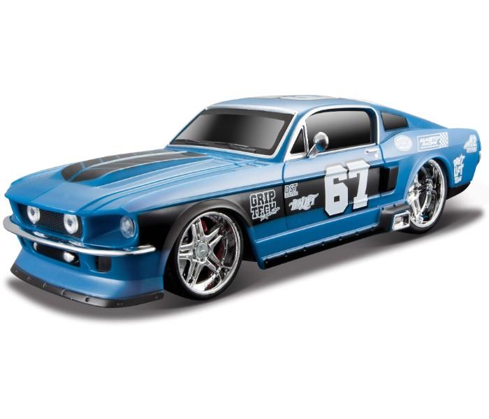 Maisto Tech 81223 Remote Control 1:24 Motosounds 1967 Mustang Blue, Black - Zoom Image