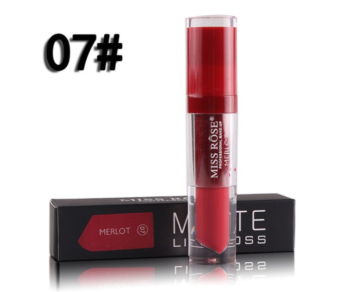 Miss Rose 7701-026M Longlasting Matte Lip Gloss 07 Merlot - Zoom Image