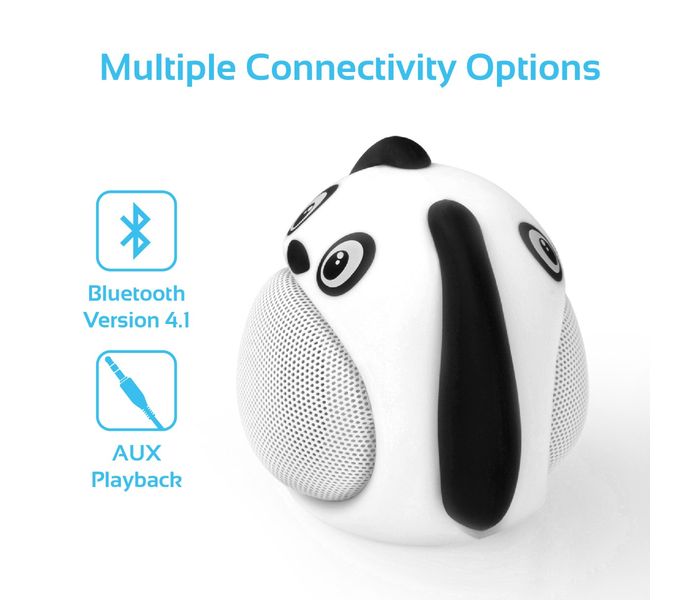 Promate Snoopy Mini High-Definition Wireless Dog Speaker - White - Zoom Image 2