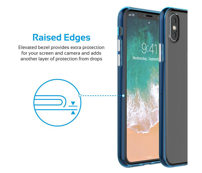 Promate FENDY-X Shock Resistant Case for iphone X - Blue - Zoom Image 2