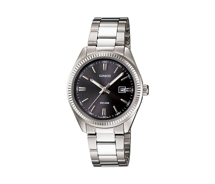 Casio LTP-1302D-1A1VDF (CN) Womens Analog Watch Black and Silver - Zoom Image