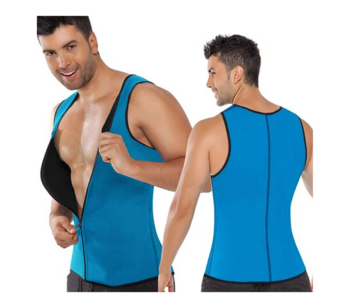 Taqdeer 908-6 Neoprene Body Shaper Zip Up Ultra Sweat Double Face Fitness Sport Bodysuit - XXL - Zoom Image 4