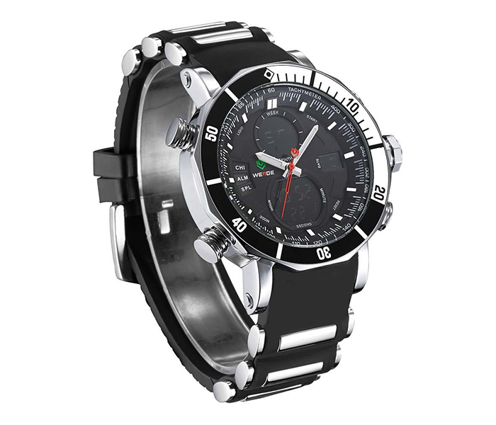 Weide WH-5203PU Analog and LCD Digital Watch Black and White - Zoom Image 4