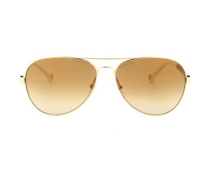 Carolina Herrera SHE070 300G Aviator Gold Frame & Gold Gradient Mirrored Sunglasses for Women - Zoom Image 3