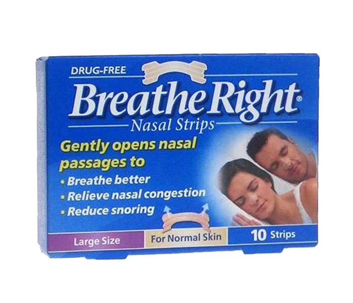 Breath Right N15544444A Large Size Nasal Strips - Pack of 10 - Zoom Image