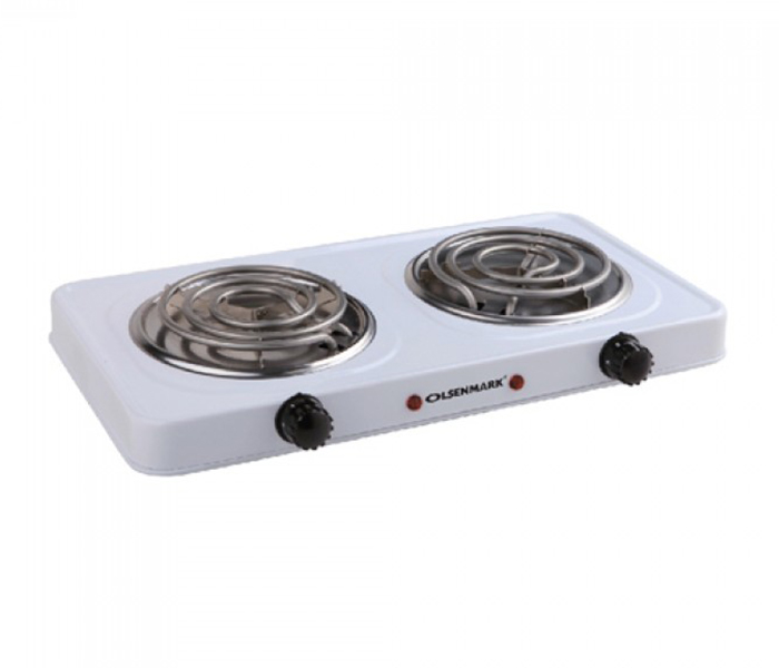 Olsenmark OMHP2244 1000W Double Spiral Hot Plate, white - Zoom Image