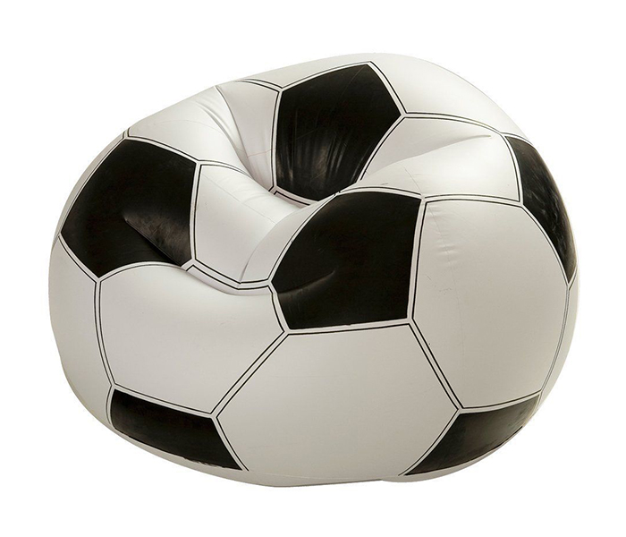 Intex ZX-68557 Inflatable Sofa Drawing Sports Football Sofa And Seat - Black & White - Zoom Image 3