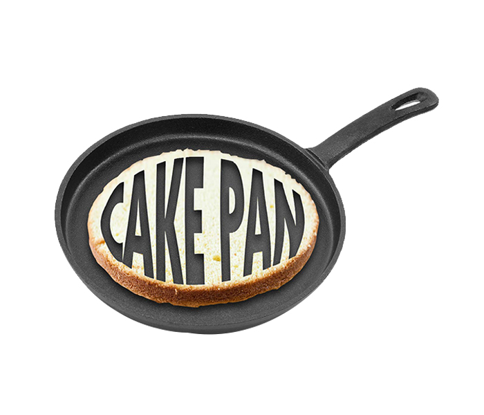 Royalford RFU9112 26Cm Cast Iron Cake Pan - Black - Zoom Image 1