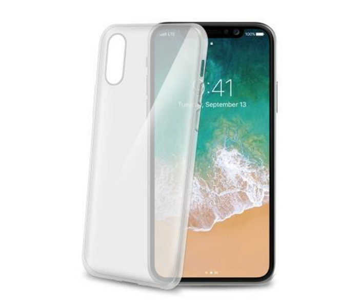 Celly 900TPU Mobile Phone Cover for iPhone X - Transparent - Zoom Image 1