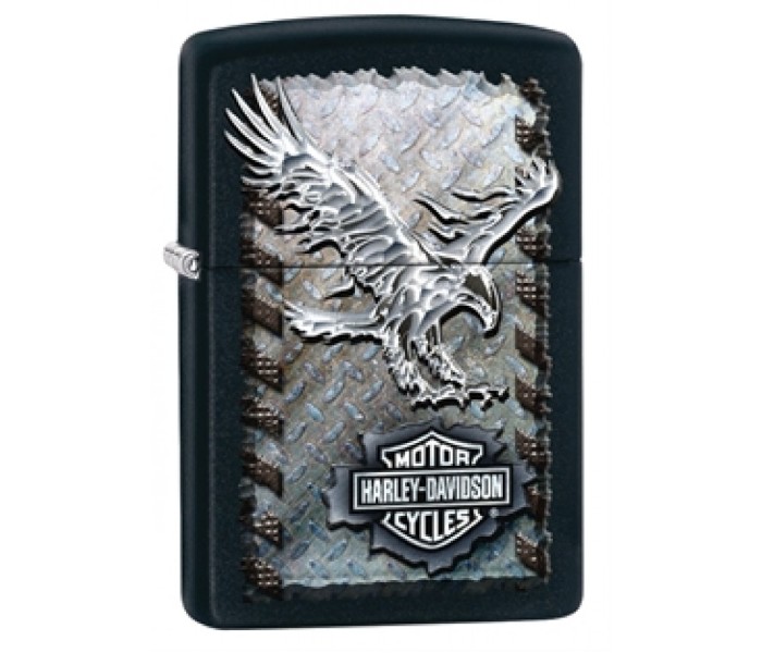 Zippo 28485 Harley Davidson Iron Eagle Lighter Black - Zoom Image 1