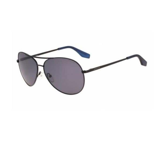 Nautica N4605SP 001 Aviator Black Frame & Grey Mirror Mirrored Sunglasses for Unisex - Zoom Image