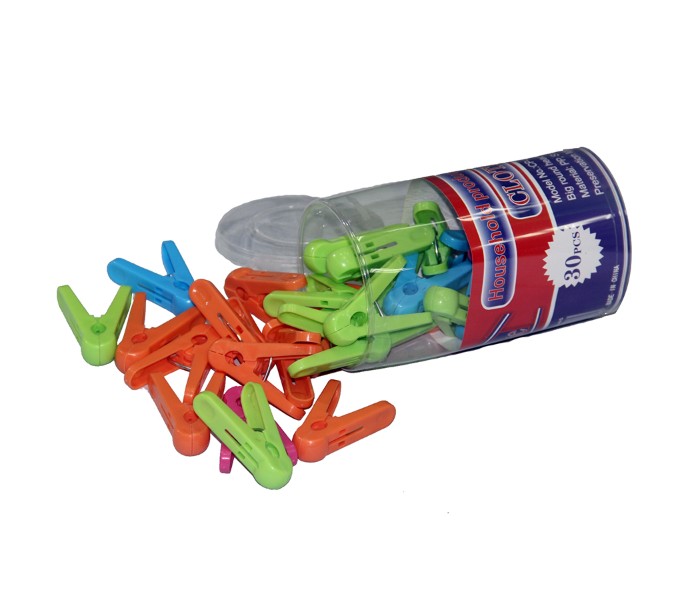 In-house CP-1509 30 Pieces Plastic Cloth Pegs Assorted - Zoom Image 2