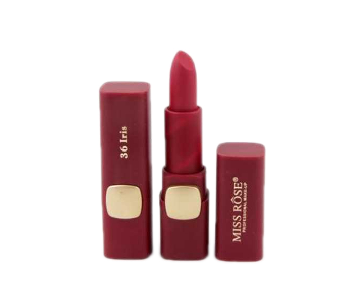 Miss Rose 7301-043M72 Matte Waterproof Lips Moisturizing Easy To Wear Gloss Lipstick 36 Lris - Zoom Image