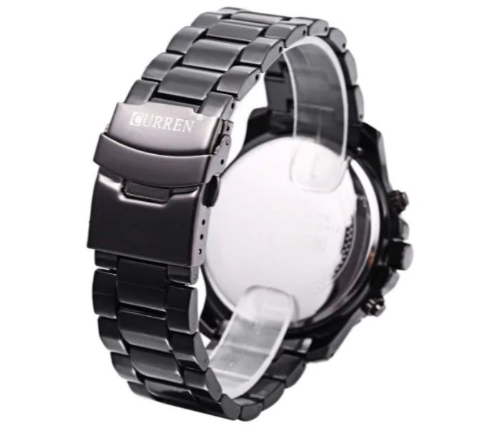 Curren 8059 Stainless Steel Analog Watch For Men Black - Zoom Image 2