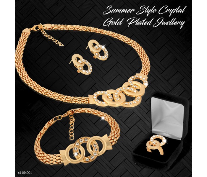 Summer Style Crystal Gold Plated Jewellery Set 61154001 - Zoom Image 5