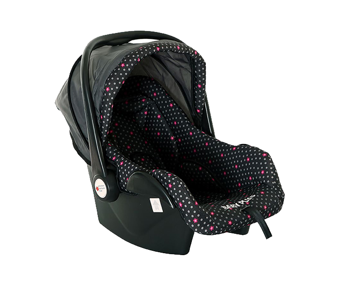 Baby Plus BP7347 Flower Printed Baby Car Seat & Carrycot - Black - Zoom Image 1