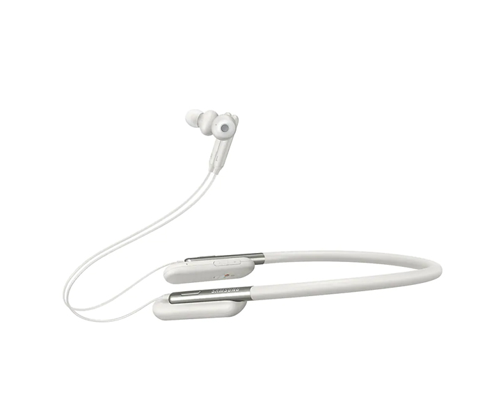 U Flex Bluetooth Neckband Highbass In-Ear Headset With Mic - White - Zoom Image 3