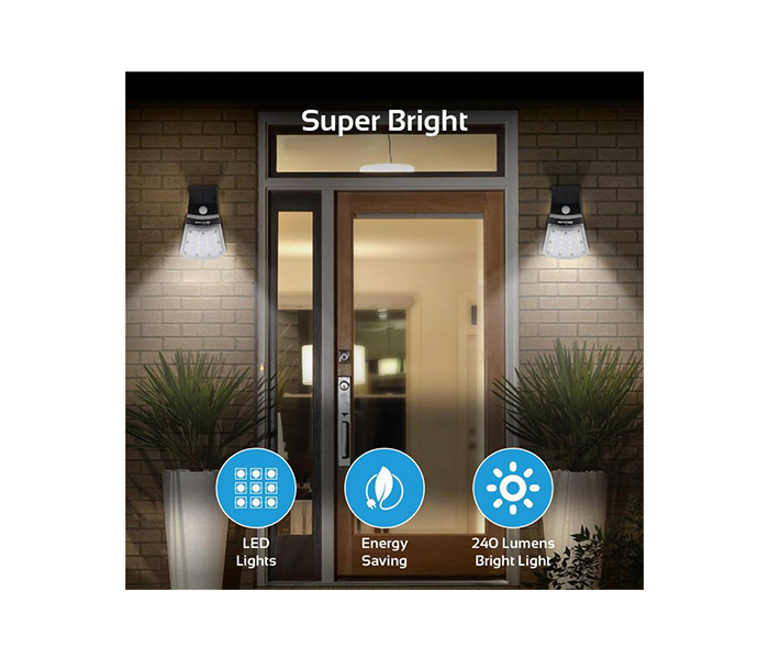 Promate SolarTrail-1 Outdoor Solar Light with Dual-Lighting Modes - Black - Zoom Image 4